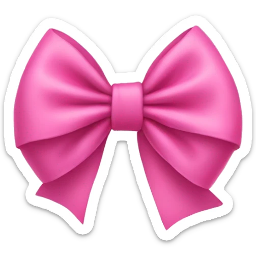 pink bow sticker