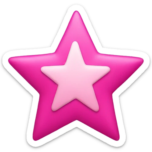 Pink Star sticker
