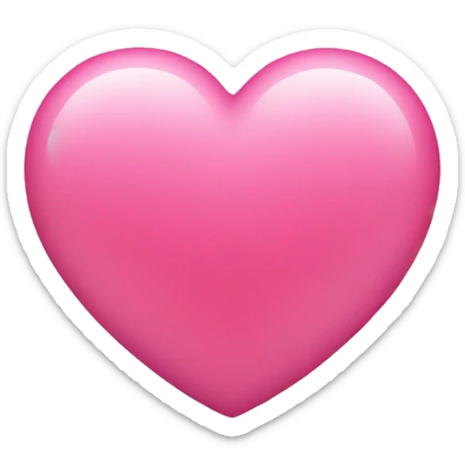 Pink heart sticker