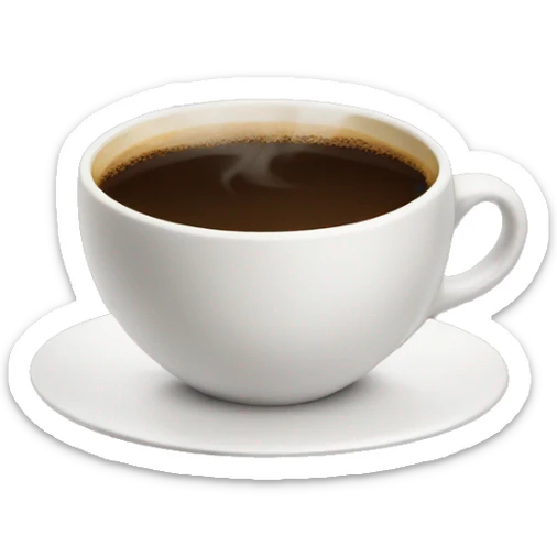 cup of coffee sticker