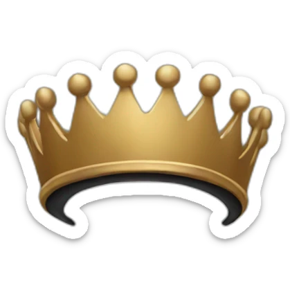 black crown sticker