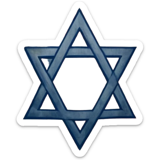 United States flag with a swastika symbol and star of david symbol on the flag sticker