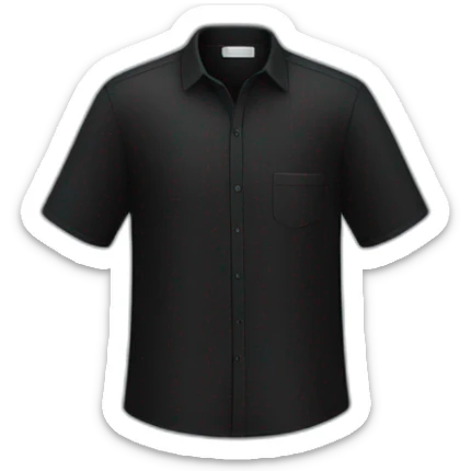 Black shirt sticker
