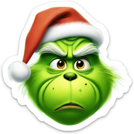 Grinch sticker