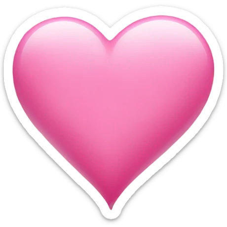 Pink heart  sticker