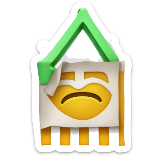 a symbol emoji from  leter G and a line crossing the letter G in 50 degree like tis letter  ₲ sticker