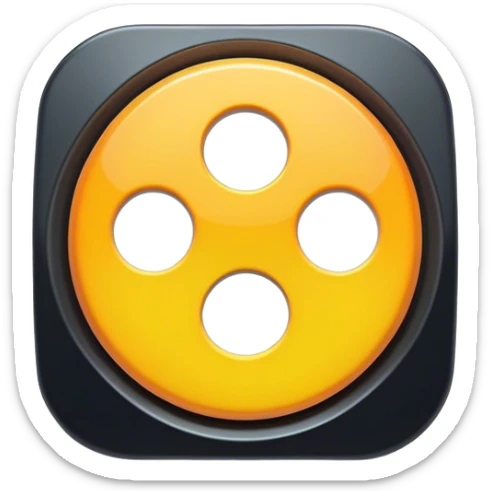 Clash of Clans aesthetic: Cinematic Playful Xbox Power Button Portrait Emoji, rendered in a 3D vector-style similar to standard emojis with minimal shading and bold, simplified shapes. A compact, distinct form with signature details, softly glowing with a modern gaming energy charm. Simplified yet unmistakably iconic, highly detailed and consistent, glowing with a soft radiance and high shine. Stylized with a touch of next-gen innovation and a soft glowing outline, capturing the essence of a beloved gaming relic with a friendly, playful manner! sticker