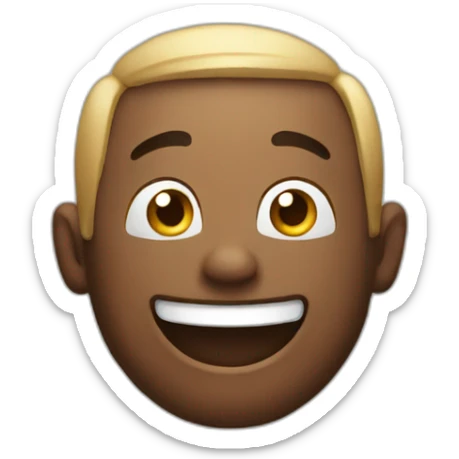 Happy while playing game sticker