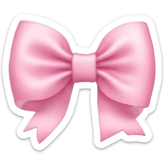 Baby pink bow sticker