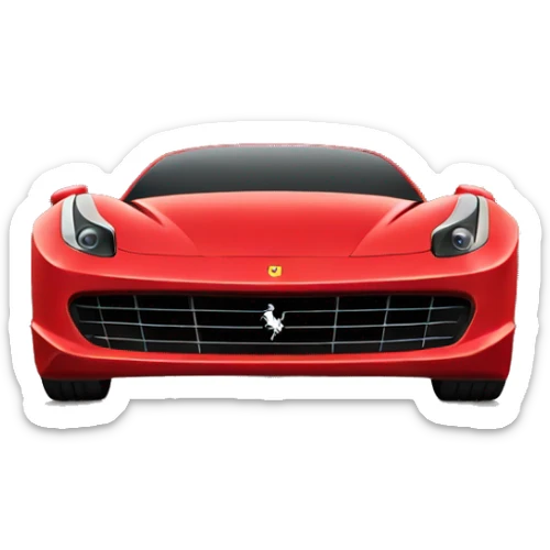 Red Ferrari sticker