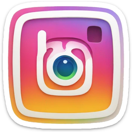 Instagram logo sticker