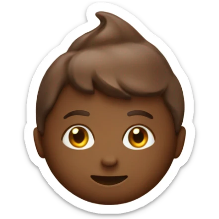 Beige chocolate  sticker