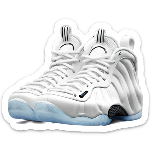 full white foamposite emoji sticker