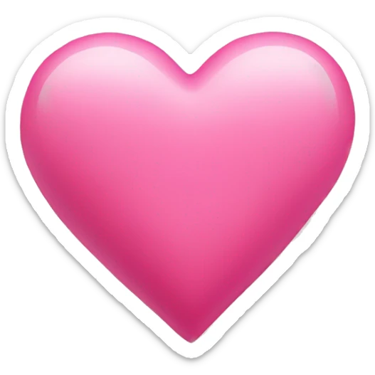 pink heart sticker