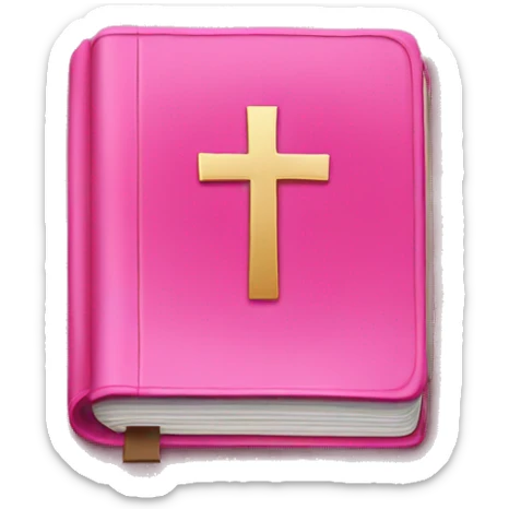 pink bible  sticker