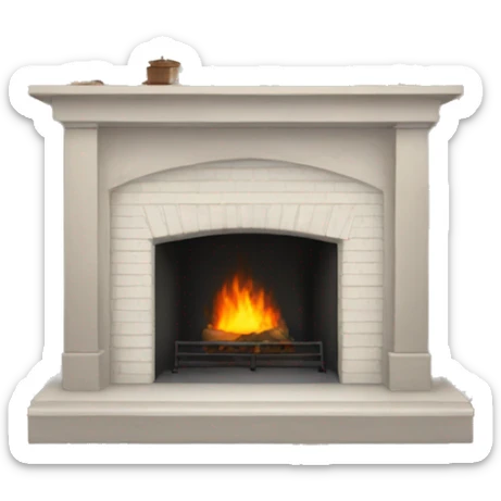 Fireplace  sticker