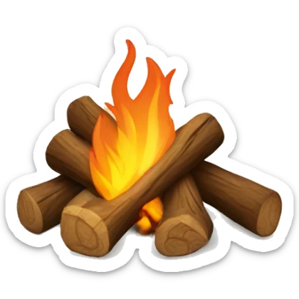 Campfire sticker