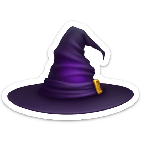 Witch hat sticker