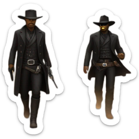the man in black fled across the desert and the gunslinger followed sticker