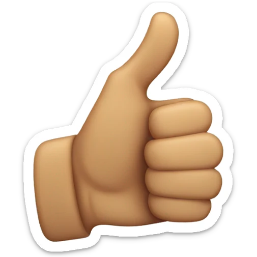 Thumbs up sticker