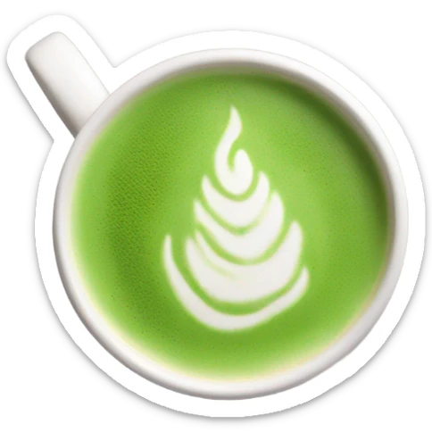 Matcha latte sticker