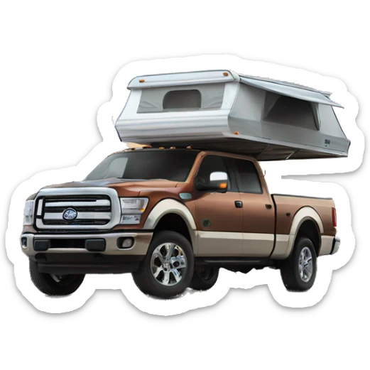 northern lite truck camper on top of a pickup truck sticker