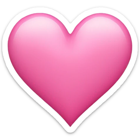 Pink heart  sticker