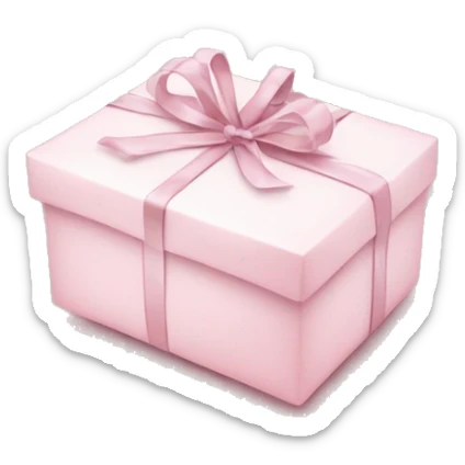 Light pink Christmas gifts under a white Christmas tree  sticker