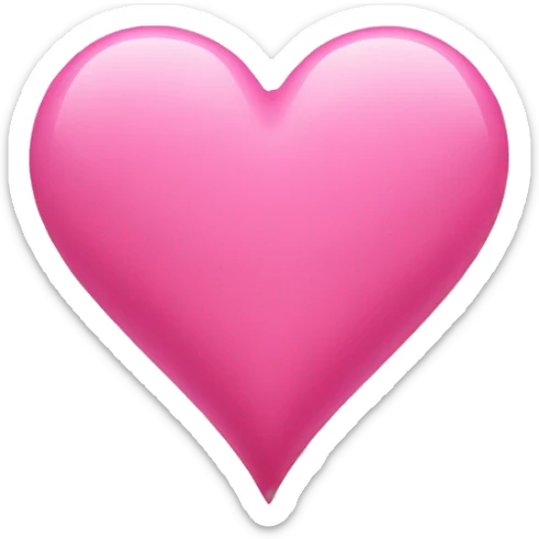 pink heart sticker