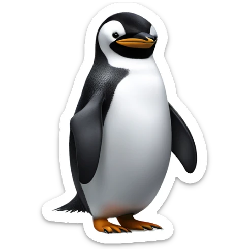 penguin dj sticker