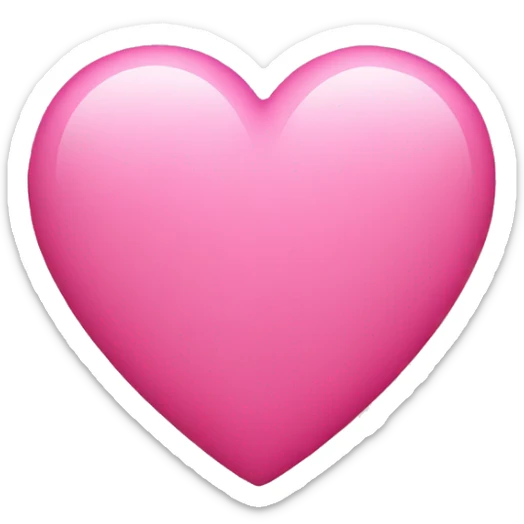 pink heart sticker