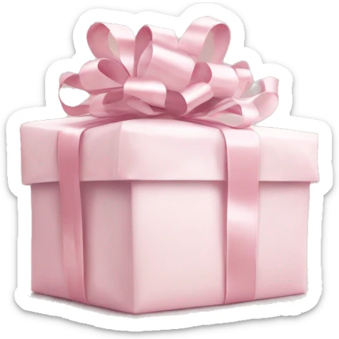 Light pink Christmas gifts under a white Christmas tree  sticker