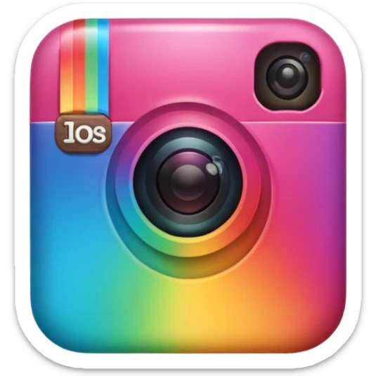 Genarate me png type emoji of instagram Logo I want the emoji exactly looking like instagram logo sticker