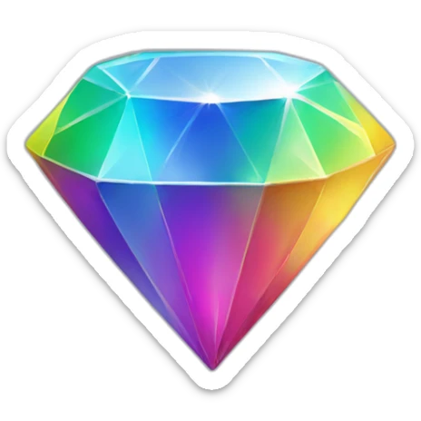 Rainbow Diamond sticker