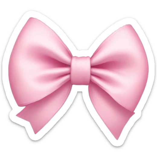 Light pink bows sticker