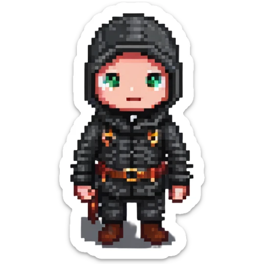 burglar character sticker