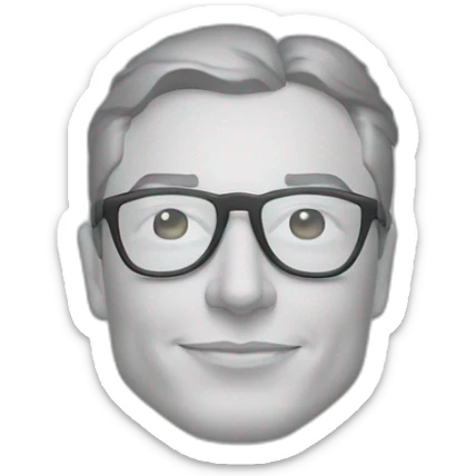  Elon musk qui cligne des yeux en levant ses lunettes de soleil  sticker