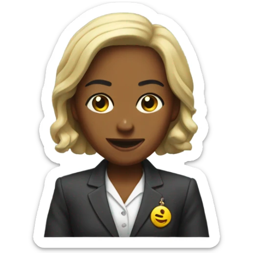 kamala at the bank sticker