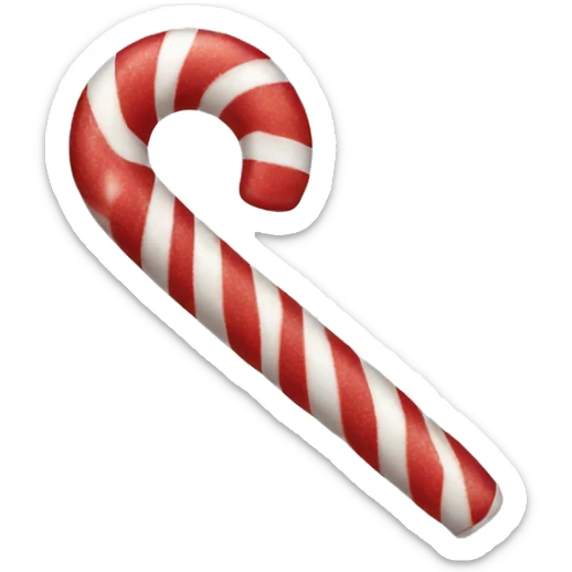 Candy cane sticker