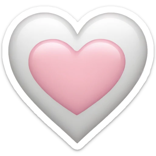 Light pink heart  sticker