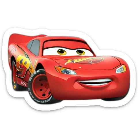 lightning mcqueen coding sticker