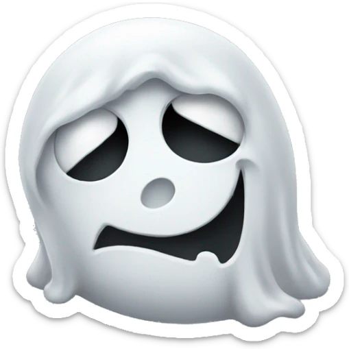 Bored ghost  sticker