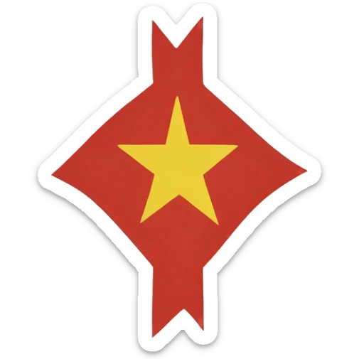 amazigh north africa flag with the tifinagh symbol in the middle and the shape should be like the IOS emoji sticker