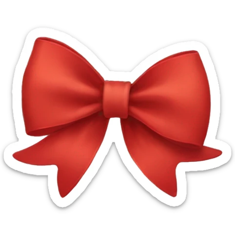 red bow sticker