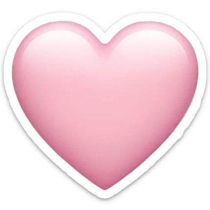 Light pink heart sticker