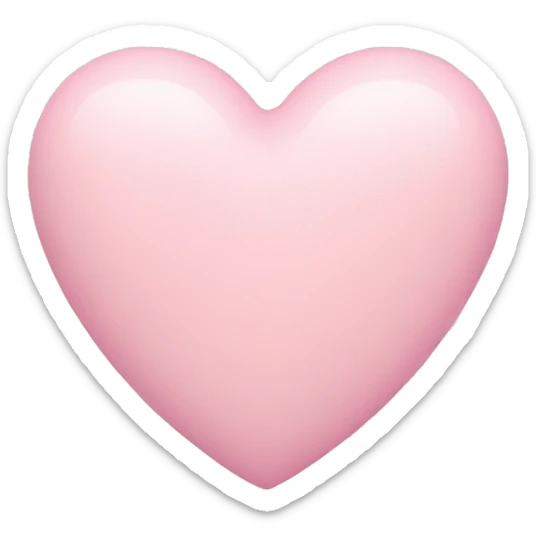 pastel pink heart sticker