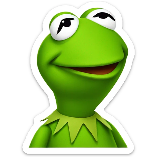 Kermit the frog sticker