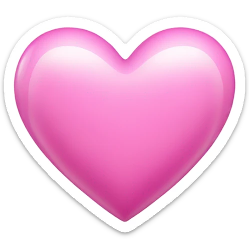 pink heart sticker