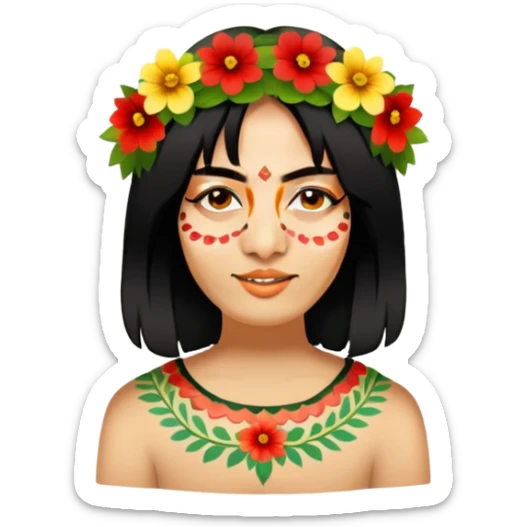 Flower-Crowned Dancer sticker