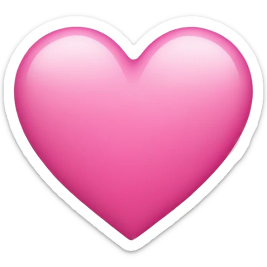 Pink heart  sticker